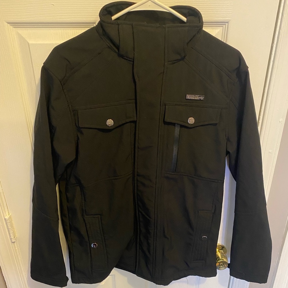 Women’s English Laundry black weather proof medium weight jacket full zip size M